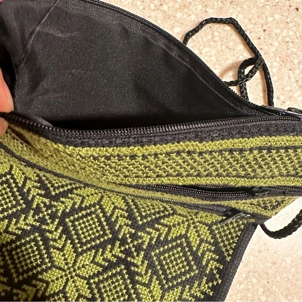 Tatreez Handmade Crossbody & Wallet Pouch Embroidered Cross Stitched Palestinian